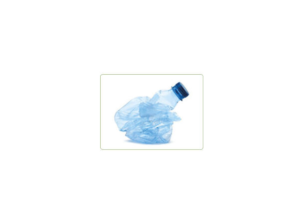 Kulepenn i resirkulert plast fra flasker med logotrykk 